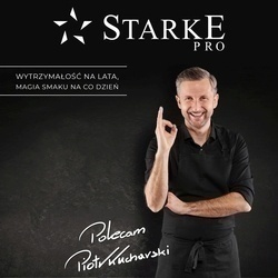 Zestaw garnków na indukcję Starke Pro Texture Copper 10 elementów i 3 noże Toshiro