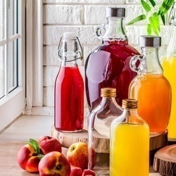 Butelka szklana z klipsem Tadar 250 ml okrągła