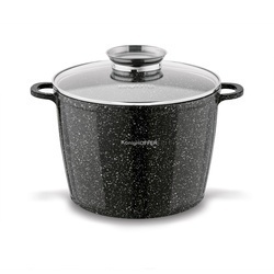 Garnek ceramiczny wysoki Konighoffer Kingstone 6,85 l okrągły z aromatyzerem i 2 nakładki