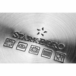 Garnek gastronomiczny z pokrywką Starke Pro Premio Alto 20 l ze stali nierdzewnej