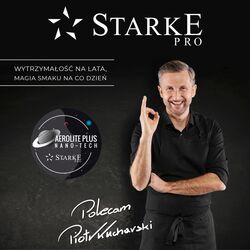 Garnek na indukcję z powłoką marmurową i pokrywką Starke Pro Ceres Marble 1,2 l