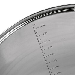 Garnek na indukcję ze stali nierdzewnej wysoki Konighoffer Faro 10 l