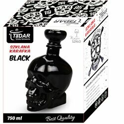 Karafka do whisky Tadar Scull 750 ml czarna