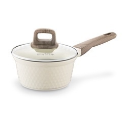 Komplet garnków ceramicznych 9 elementów Konighoffer Rosti kremowe