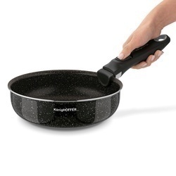 Komplet patelni głębokich z odpinaną rączką Konighoffer Spinel Black 20 / 24 / 28 cm indukcja
