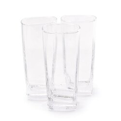 Komplet trzech szklanek kwadratowych Tadar Long Drink 300 ml