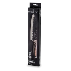 Nóż Santoku z twardej stali Starke Pro Hitoshi 17,5 cm