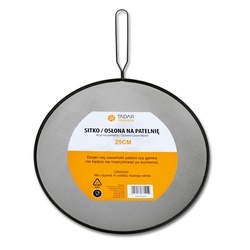 Osłona przed pryskaniem tłuszczu z funkcją sitka Tadar 29 cm czarna