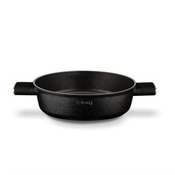 Patelnia krótkie uchwyty z pokrywką Starke Pro Starlet Black 28x8 cm