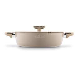 Patelnia na indukcję non stick krótkie uchwyty z pokrywką Starke Pro Light Coffee 28 cm