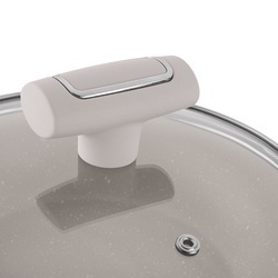 Patelnia na indukcję non-stick z pokrywką Konighoffer Tierra Beige 24 cm
