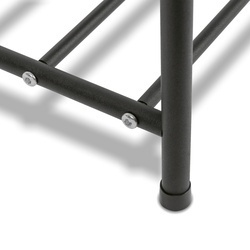 Regał na buty stalowy Konighoffer Arco 63 x 28 x 61 cm 3 poziomy czarny