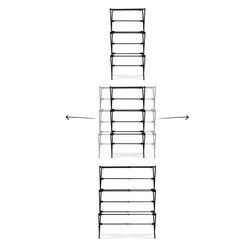 Suszarka na pranie pionowa teleskopowa Konighoffer Cortina 77.5 x 28 x 95 cm czarna