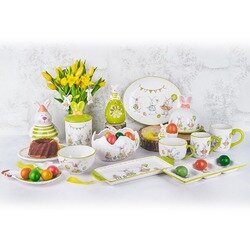 Talerz ceramiczny Tadar Wielkanoc Bunny Kura 23,5 x 23 x 2,6 cm