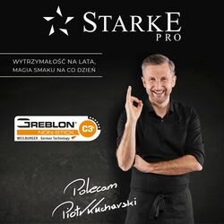 Zestaw garnków aluminiowych z powłoką marmurową Starke Pro Altivo 10 elementów