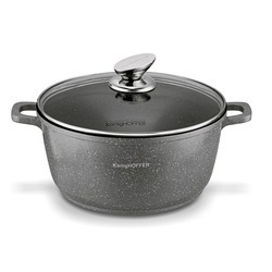 Zestaw garnków Konighoffer Pollo Grey 8 elementów 2 nakładki i 2 podkładki