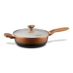 Zestaw garnków na indukcję Starke Pro Texture Copper 10 elementów i 3 noże Toshiro