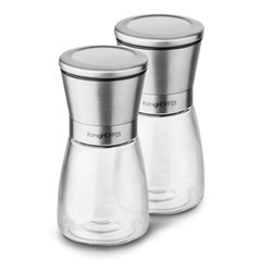 Zestaw młynków ręcznych do soli i do pieprzu Konighoffer Thor 170 ml srebrny