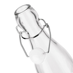 Butelka szklana z klipsem Tadar 500 ml okrągła