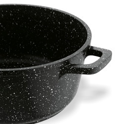 Garnek na indukcję z pokrywką Konighoffer Pollo Black 1,2 l