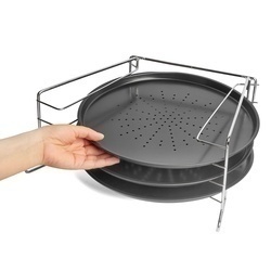 Komplet 3 blach do pizzy ze stojakiem Tadar Appetito 32 cm