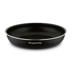 Komplet patelni z odpinaną rączką Konighoffer Spinel Black 20 cm 24 cm 28 cm bez indukcji