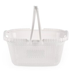 Koszyk Violet House Rattan 32,5 x 47 x 22 cm biały