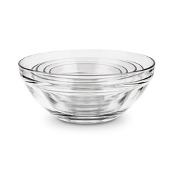 Miski szklane z pokrywkami Tadar 9 cm 10,5 cm 12,5 cm 14 cm 17 cm niebieskie