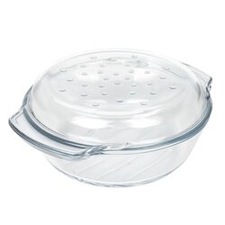 Naczynie żaroodporne okrągłe z pokrywą Termisil Grill&Drop 2,4 l