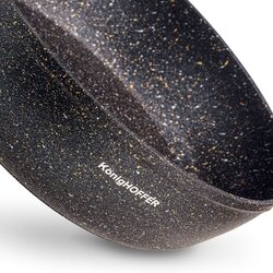 Patelnia granitowa głęboka KonigHOFFER Pescado z pokrywką 28 cm