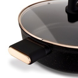 Patelnia krótkie uchwyty z pokrywką Starke Pro Starlet Black 28x8 cm