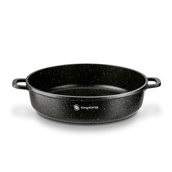 Patelnia na indukcję głęboka krótkie uchwyty Konighoffer Pollo Black 32 x 8 cm
