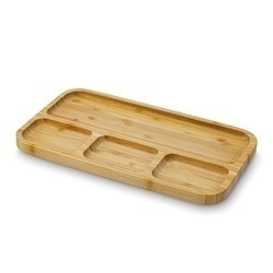 Półmisek na przekąski bambusowy Tadar 33 x 19,5 x 1,6 cm