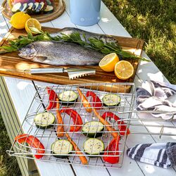 Ruszt do grillowania ryb Tadar BBQ 28 x 28 x 63 cm