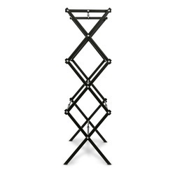Suszarka na pranie pionowa teleskopowa Konighoffer Cortina 77.5 x 28 x 95 cm czarna