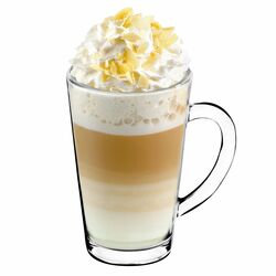 Szklanki do kawy Tadar Latte Macchiato 320 ml 12 sztuk i spieniacz do mleka