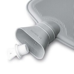 Termofor gumowy i pokrowiec Tadar Złote Serduszka 1,5 l 33 x 20 cm
