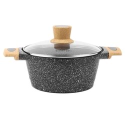 Zestaw garnków i patelni granitowych Starke Pro Ashen Granite 9 elementów i 5 miarek
