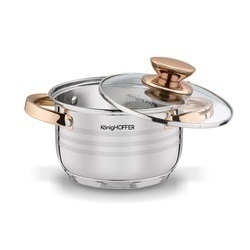 Zestaw garnków na indukcję Konighoffer Bari Rose Gold 12 elementów