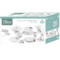 Zestaw obiadowy Tadar Dolce Vita 73 elementy porcelana