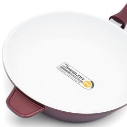 Zestaw trzech garnków i patelni ceramicznych z aromatyzerem Starke Pro Cobre 8 elementów