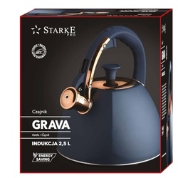 Czajnik na gaz i indukcję Starke Pro Grava 2,5 l granatowy