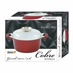 Garnek ceramiczny Starke Pro Cobre 4,3 l ze szklaną pokrywką