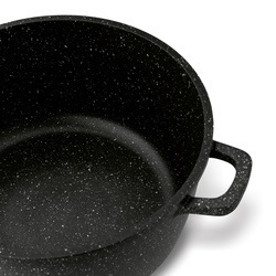 Garnek na indukcję z pokrywką Konighoffer Pollo Black 4,5 l