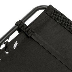 Leżak ogrodowy plażowy grawitacyjny Tadar Black 63 x 160 x 80 cm