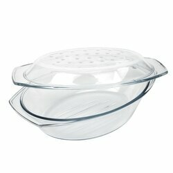 Naczynie żaroodporne owalne z pokrywą Termisil Grill&Drop 2,9 l