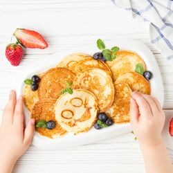 Patelnia marmurowa do pancakes i placków Tadar Marble Buźki 26 cm indukcja
