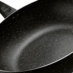 Patelnia WOK z pokrywką Tadar Marmara Black 30 x 8,5 cm