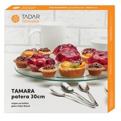 Patera szklana Tadar Tamara 30 cm okrągła