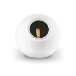 Pojemnik kuchenny z drewnianą łyżeczką Konighoffer Ceramic biały
